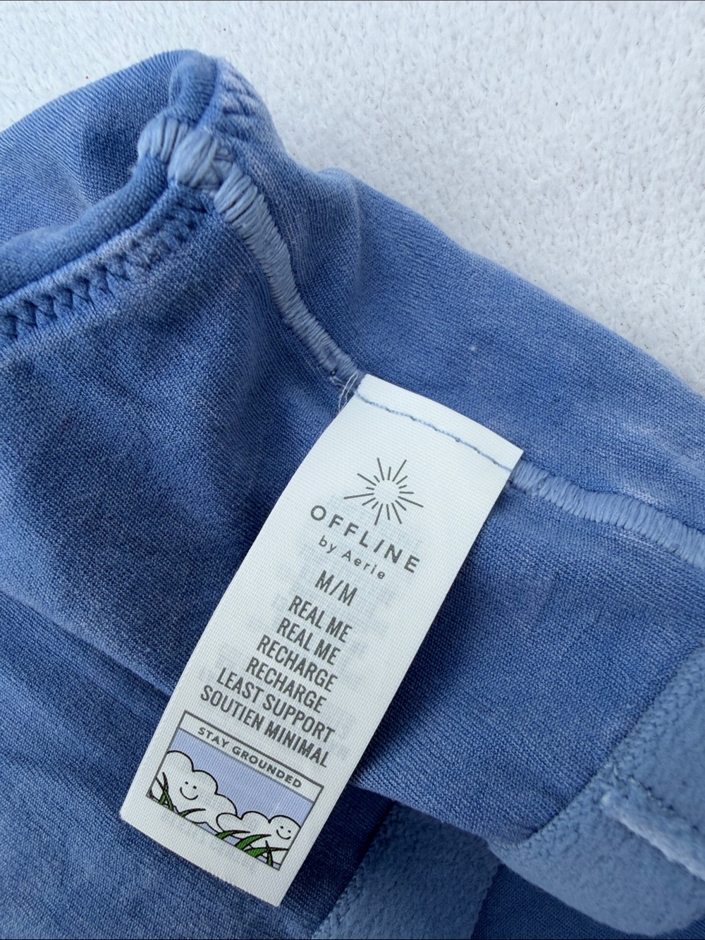 Sky Blue Scoop Neck Crop Tank Top - Picture 4 of 9
